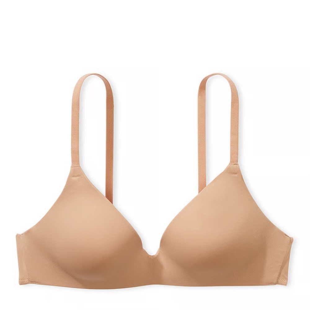 Victoria's Secret Pink Wear Everywhere Lightly Lined Wireless Bra in Praline 32C